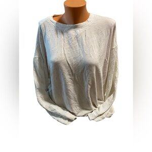 3 Dots Women's Ivory Large Pullover Top Stretch Warm Soft Sprinkles Pattern